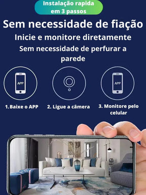 A9 Mini Camera de Monitoramento Inteligente WiFi Vigilancia Segurança HD 1080p Gravador de Video Voz sem Fio Magnético Multiuso